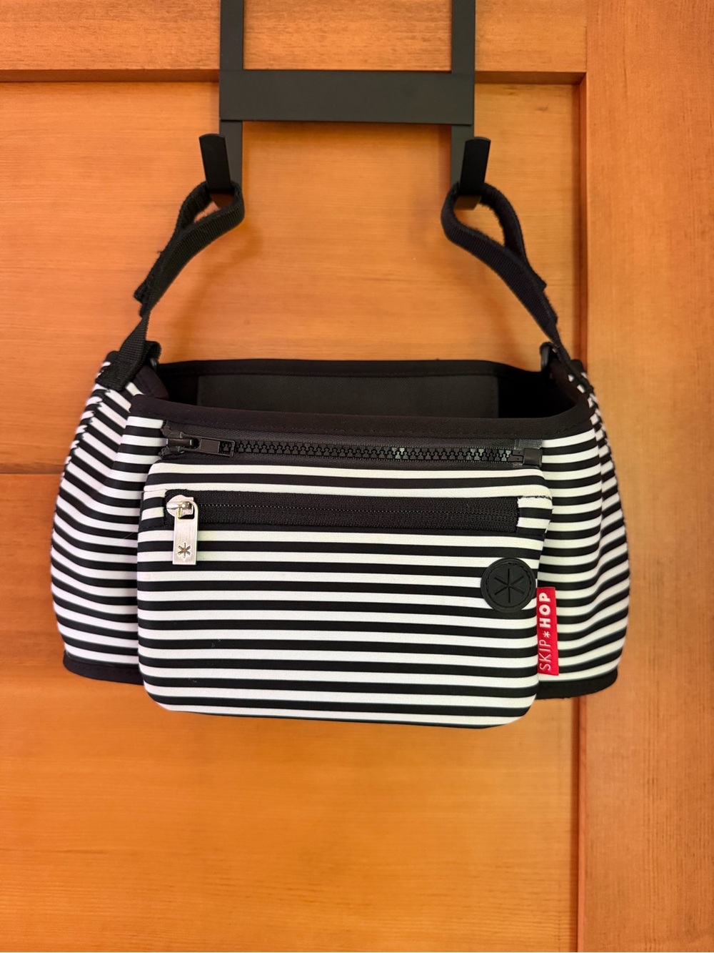 Skip Hop Black & White Striped Organizer Caddy
